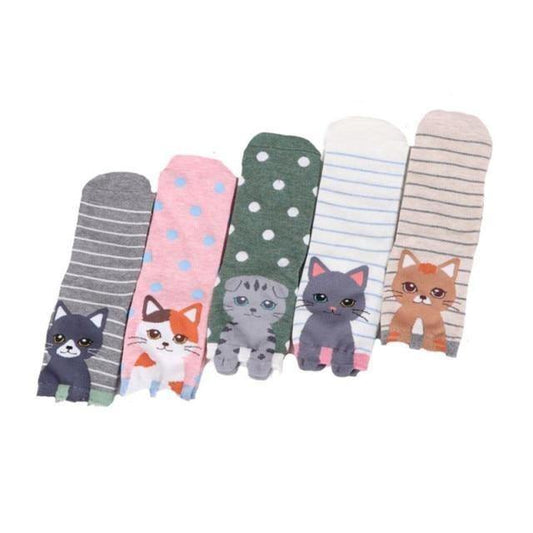 Kawaii Cat Socks - Meowhiskers