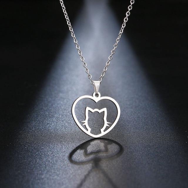 Cat Love Necklace - Meowhiskers