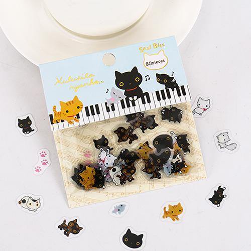 Piano Cat Sticker - Meowhiskers