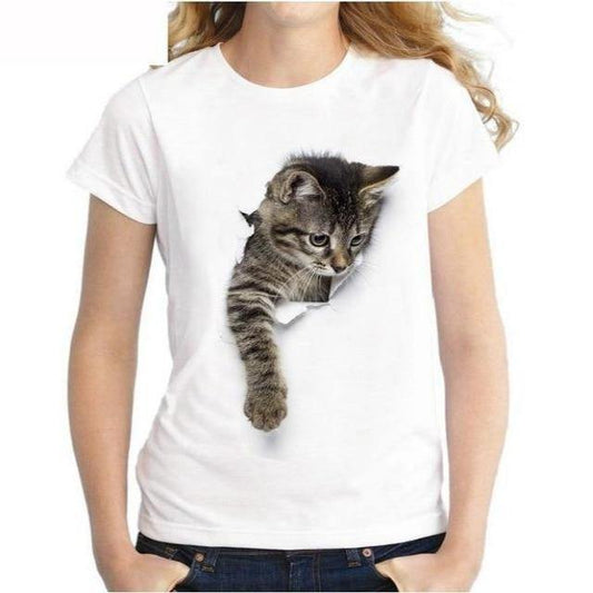 3D Cat T-Shirt - Meowhiskers