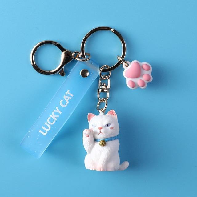 Lucky Cat Keychain - Meowhiskers