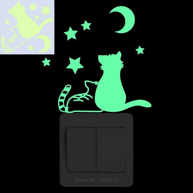 Night Cat Sticker - Meowhiskers
