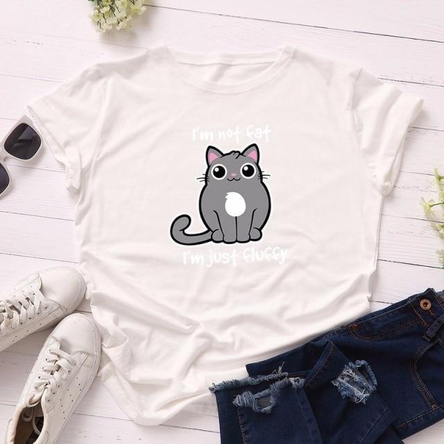 Fluffy Cat T-Shirt - Meowhiskers