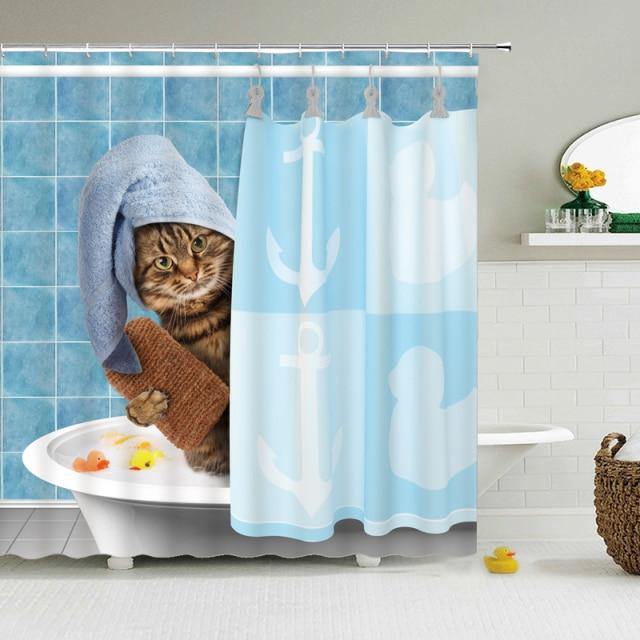 Cat Bath Curtain - Meowhiskers