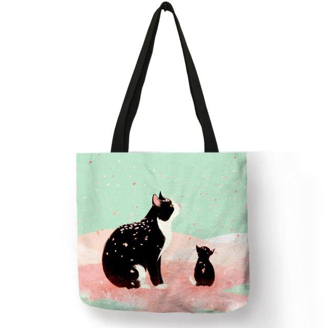 Cartoon Cat Tote Bag - Meowhiskers