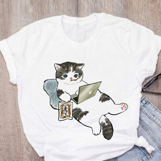 Cat Chill T-Shirt - Meowhiskers