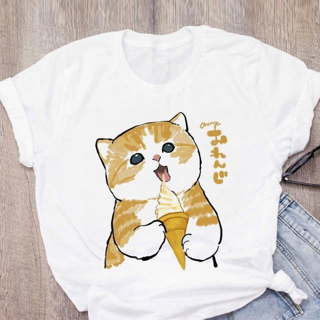 Cat Ice Cream T-Shirt - Meowhiskers