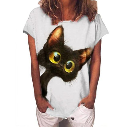 Curious Cat T-Shirt - Meowhiskers