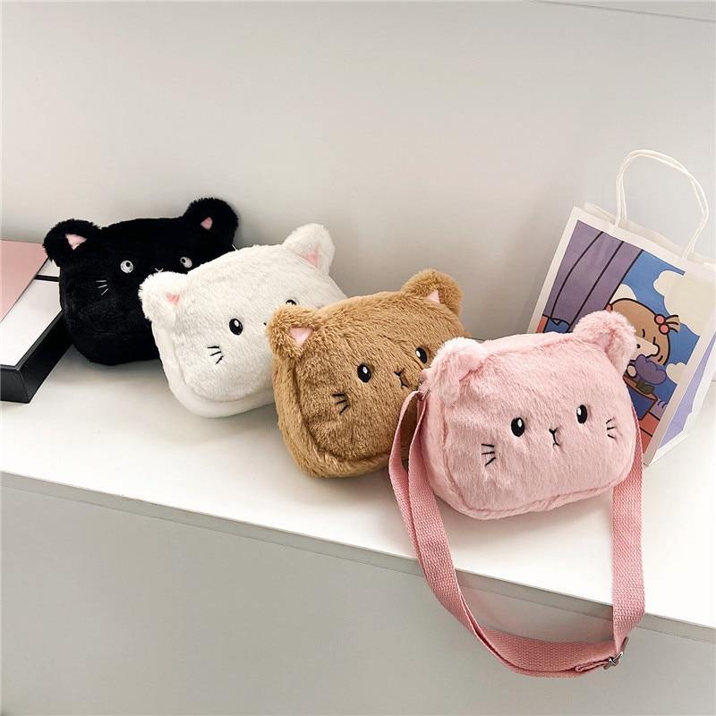 Plush Cat Handbag - Meowhiskers