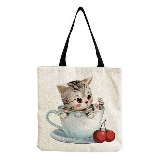 Cute Cat Tote Bag - Meowhiskers