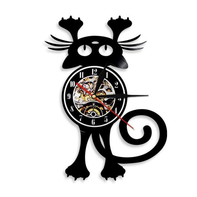 Cat Jump Wall Clock - Meowhiskers