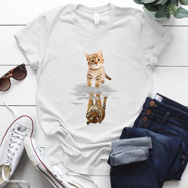 Tiger Cat T-Shirt - Meowhiskers