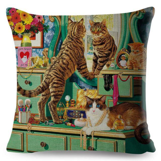 Paint Cat Pillow Case - Meowhiskers