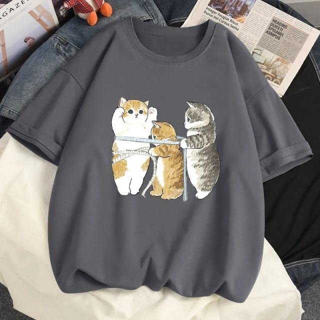 Cat Loose T-Shirt - Meowhiskers