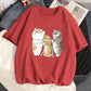 Cat Loose T-Shirt - Meowhiskers