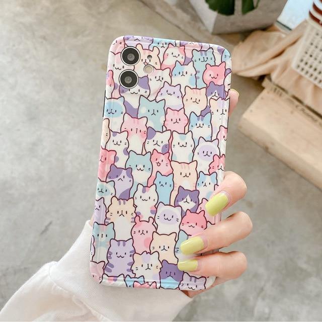 Colorful Cat Case - Meowhiskers