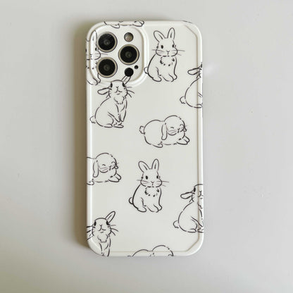 Cute Cartoon Bunny iPhone Case