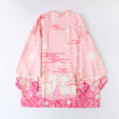 Blossom Sakura Deer Kimono Outerwear