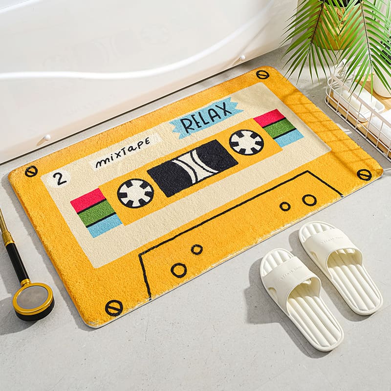 Retro Classic Cassette Music Tape Rugs & Mats