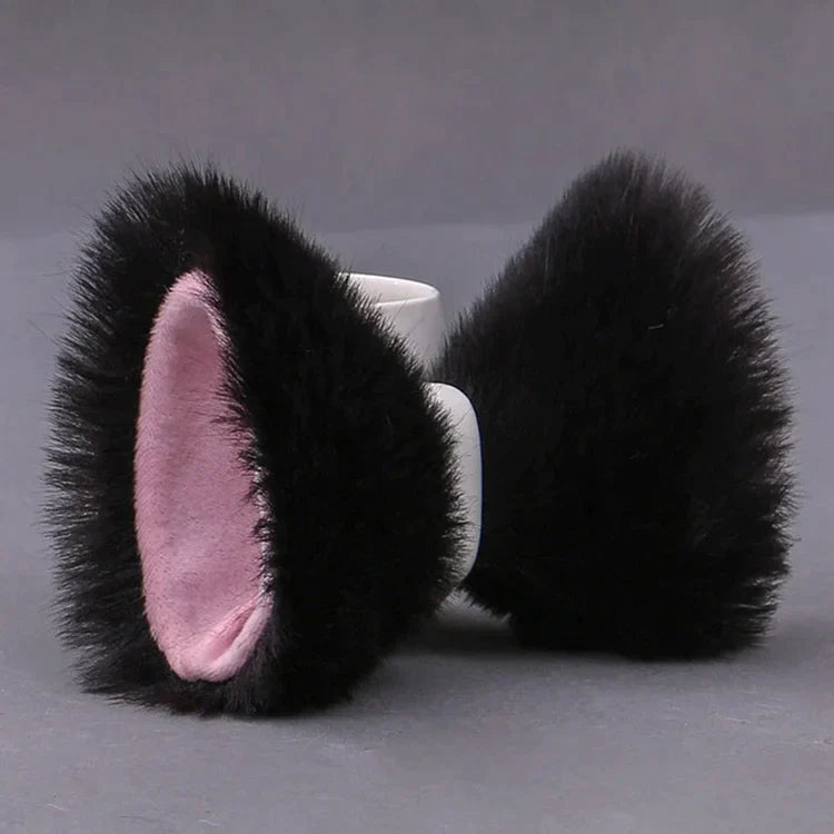 Kawaii Plush Fox Ears Hairpin Cosplay Costume Accessory