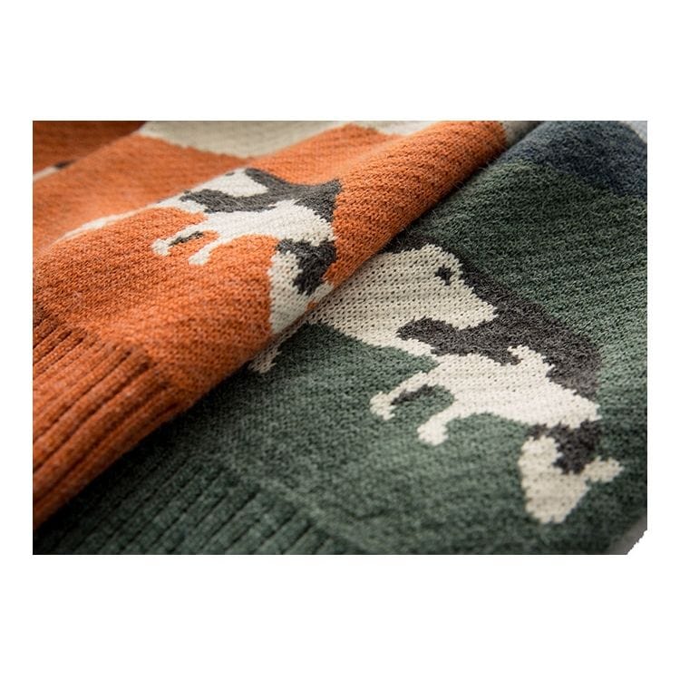 Vintage Dairy Cow Pullover Sweater Meowhiskers