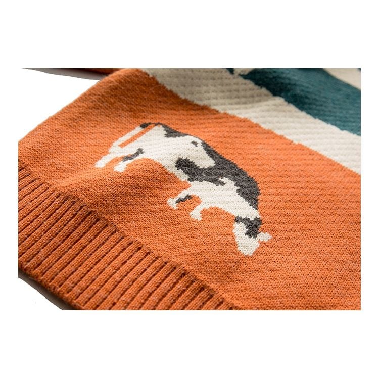 Vintage Dairy Cow Pullover Sweater Meowhiskers