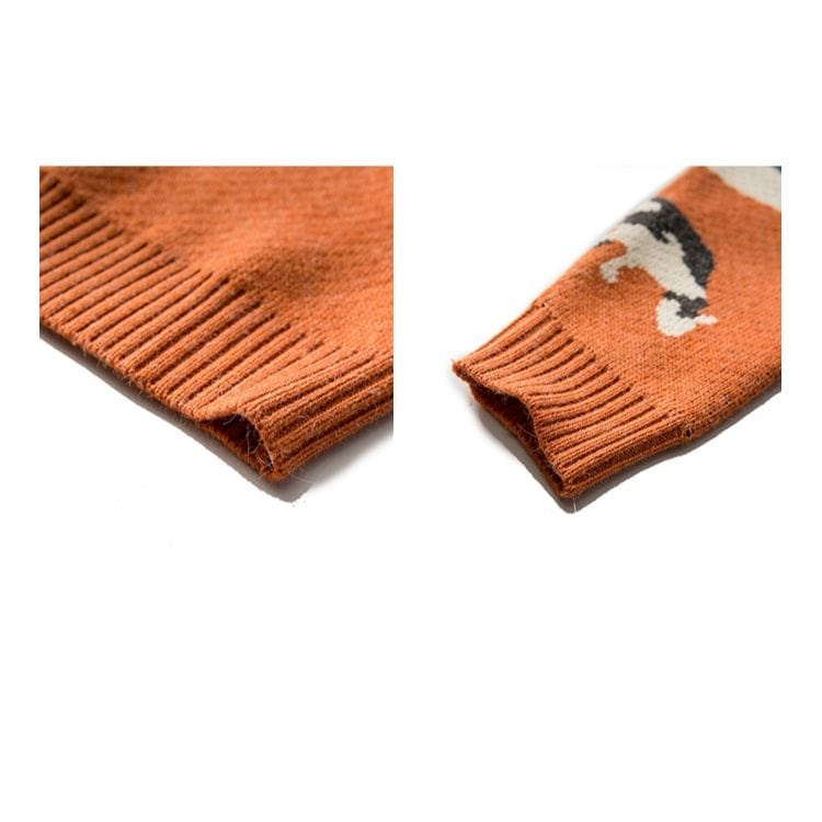 Vintage Dairy Cow Pullover Sweater Meowhiskers