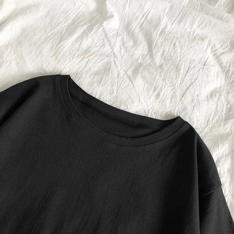 Vintage Dragon Print Round Neck Casual T-Shirt Meowhiskers