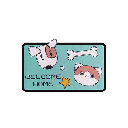 Kawaii Cartoon Kitty Puppy Letter Rugs & Mats