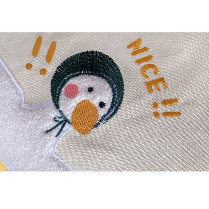 Kawaii Duck Embroidery Tote Bag