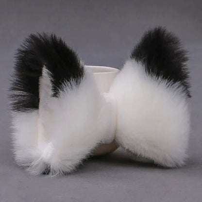 Kawaii Plush Fox Ears Hairpin Cosplay Costume Accessory